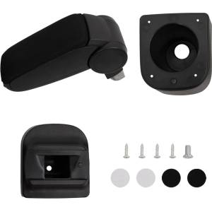 vidaXL Подлакътник за кола черен 12x34x(35-47) см ABS (154673)