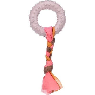 Karlie-Flamingo Hračka guma TPR Puppy Bunty kroužek s provazem 17 x 7,3 x 2,1 cm