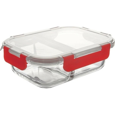 Orion Miska na zapekanie delená s plastovým vekom 18 x 13,5 x 6 cm