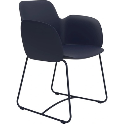 VONDOM PEZZETTINA Modré plastové zahradní křeslo