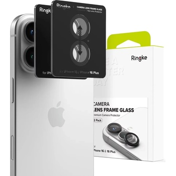 Ringke camera frame protector 2-pack iphone 16 / 16 plus black (8800274960374)