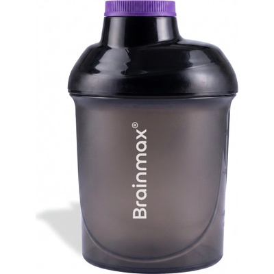 BrainMax plastový shaker (šejkr), černý, 300 ml