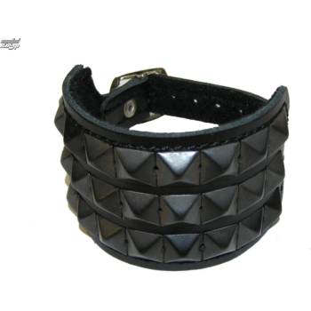 Image 1 of Black & metal Гривна с пирамида 3 - bwz-318