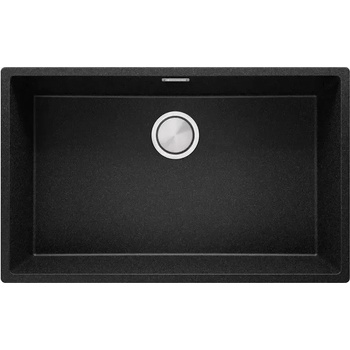 Твоят Стил Графитна кухненска мивка за вграждане под плот Лондон 80 XXL 760 x 470 mm