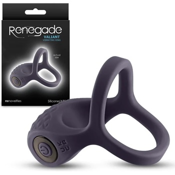 Image 1 of Ринг за пенис и тестиси, вибрации и 10 режима - Renegade Valiant Gray (NSTOYS1218)