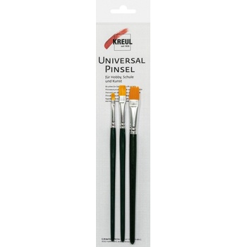 Kreul Universal Basic Synthetics Комплект плоски четки 3 бр (723019)