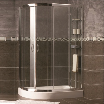 Inter Ceramic Душ кабина за баня 120 х 80 см, овална, без корито, дясна