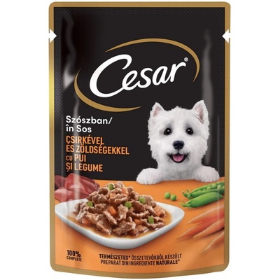 Cesar s kuřecím a zeleninovým ragů ve šťávě 24 x 100 g