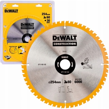 DeWALT DT1182 Pílový kotúč CONSTRUCTION, ø 254 mm, 60 zubov