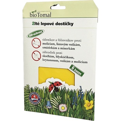 Lepové doštičky žlté biotomal 1 bal. - 6ks
