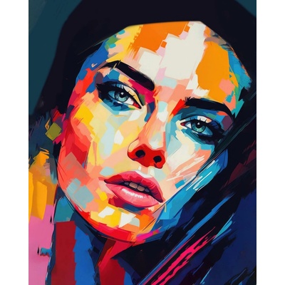 ZUTY Obrazy na stenu - Farebná kráska vo svete farieb Rámovanie: bez rámu a bez vypnutia plátna, Rozmer: 40x50 cm