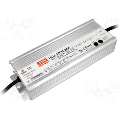 MEAN WELL HLG-320H-24A Napájecí zdroj: spínaný; LED; 320W; 24VDC; 6,67÷13,34A; 90÷305VAC