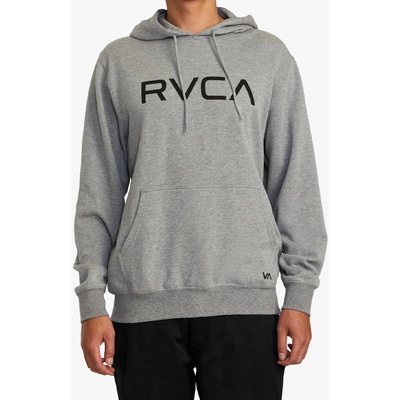 RVCA BIG RVCA ATHLETIC HEATHER mikiny přes hlavu šedá