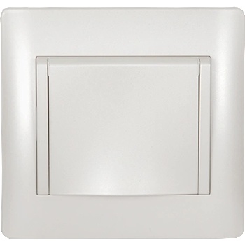 ELMARK Rhyme КОНТАКТ ШУКО С КАПАК БЯЛ МЕТАЛИК (11211c)