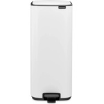Brabantia Кош за боклук Brabantia Bo Pedal 1010120, 30 л, Леко затваряне, Противоплъзгаща основа, Бял (1010120)