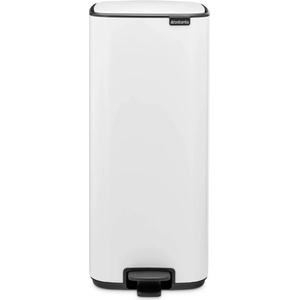 Brabantia Кош за боклук Brabantia Bo Pedal 1010120, 30 л, Леко затваряне, Противоплъзгаща основа, Бял (1010120)