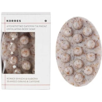 Image 1 of KORRES Ексфолиращ сапун за тяло със зърна от водорасли и кофеин срещу целулит, Korres Seaweed Grains & Caffeine Exfoliating Body Soap 125g