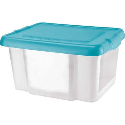 Tontarelli Úložný box 30 l s víkem, transp. světle modrá 8031680AS1