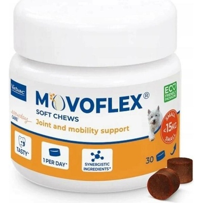 Virbac Movoflex S Měkké kloubní krokety pro psy do 15 kg 30 kroket