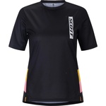 Scott Дамска фланелка с къс ръкав за колоездене Scott Women's Tee Tuned Sl S/S Cycling jersey - Black - размер XS (156-2866-0111)