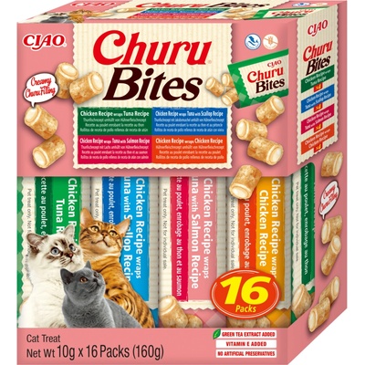 Churu Cat BOX Bites Chicken wraps Variety 16x 10 g