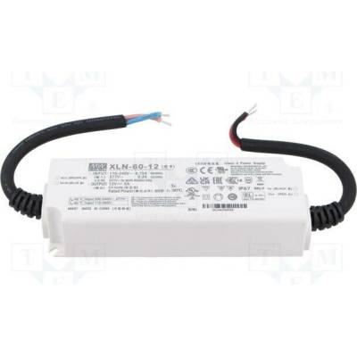 MEAN WELL XLN-60-12 Napájecí zdroj: spínaný; LED; 60W; 12VDC; 0÷5A; 110÷305VAC; IP67