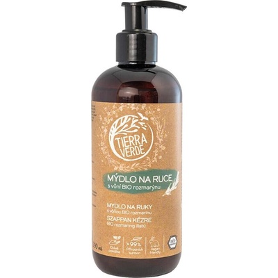 Tierra Verde tekuté mydlo na ruky s vôňou bio rozmarínu 290 ml