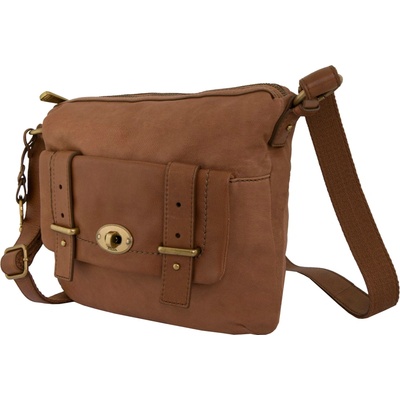Fossil Wmns Shoulderbag Mason Top Zip Camel