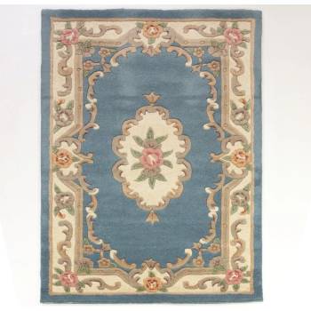 Flair Rugs Син вълнен килим , 75 x 150 cm Aubusson - Flair Rugs (503119310706)