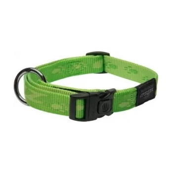 Rogz Alpinist Collar XL - Модерен регулируем нашийник за кучета, 25мм/-43-70 см. лайм зелен