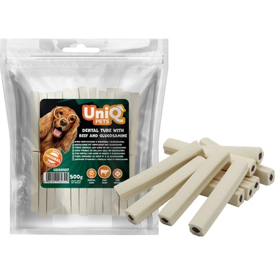 amine UNIQ PETS Sýrové tyčinky s hovězím a glukosm 8 cm 500 g