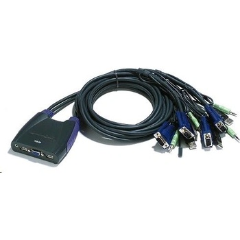 Aten CS-64US-AT KVM prepínač pre 4xPC s VGA a USB portami