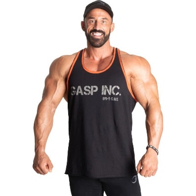 Gasp Division Jersey tank black flame
