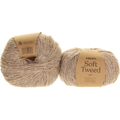 Drops Soft Tweed 03 písek