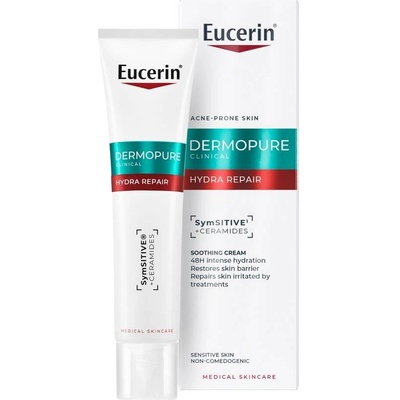 Eucerin DermoPure Clinical Интензивен хидратиращ крем за лице Hydra Repair, 40 ml