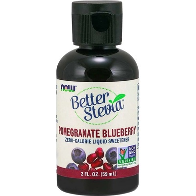 Foods NOW Better Stevia Liquid Granátové jablko Borůvka 59 ml