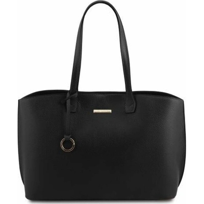 Tuscany Leather kožená shopper taška TL Bag Čierna