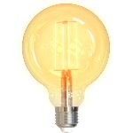 DELTACO SMART HOME SH-LFE27G95 LED крушка, E27, волфрамова, WIFI, 5, 5 W, бяла, регулируема