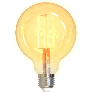 DELTACO SMART HOME SH-LFE27G95 LED крушка, E27, волфрамова, WIFI, 5, 5 W, бяла, регулируема