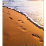 DIMEX ART Флизелинов фототапет стъпки на плажа 225 x 250 см