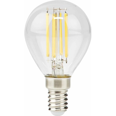 NEDIS LED žárovka E14/ G45/ 4,5 W/ 220 V/ 470 lm/ 2700 K/ stmívatelná/ teplá bílá/ retro styl/ čirá LBFE14G452