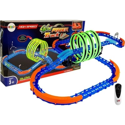 Mamido Svítící autodráha Magic Tracks na dálkové ovládání