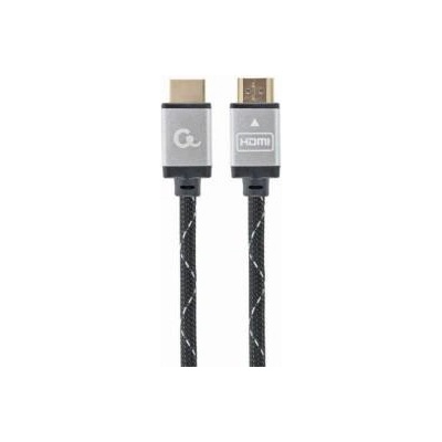 Gembird Кабел GEMBIRD Select Plus Series, High speed, HDMI към HDMI, Male / Male, Type-A, Позлатени конектори, 2 m, Черен / Сив, CCB-HDMIL-2M
