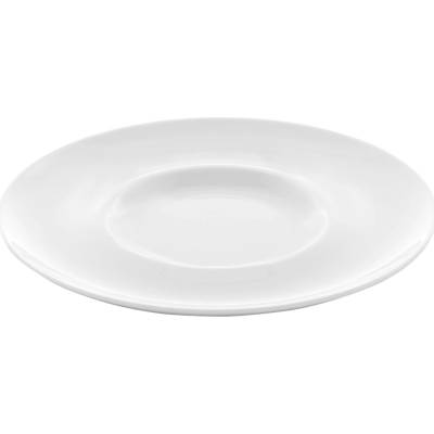 FINE DINE Mělký talíř se širokým okrajem 310 mm, bílý Bianco