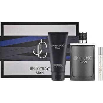 Jimmy Choo Man Eau de Toilette мъжка тоалетна вода комплект 100 мл + 10 мл + душ гел 100 мл