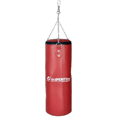 Insportline Dětský boxovací pytel 26x65cm / 15kg (Barva: červená)