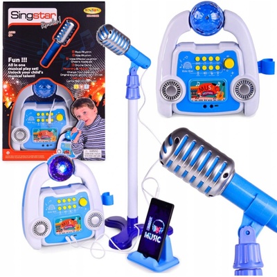 MIKROFÓN S KARAOKE MP3 LED STATÍVOM SYNTETIZÁTOR