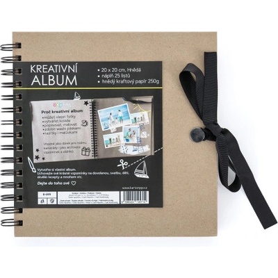 Karton P+P Kreativní album - 20,5 x 20,5 cm - hnědé - 8-699 – Karton P+P | Hnědá |
