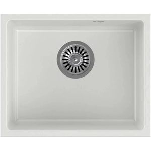 Quadron Композитна мивка за под плот Quadron Pop Alec 40 бяла - неръждаема стомана 46x38 см (HQA4640BIK) Мивка за вграждане