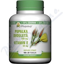 Bio-Pharma Pupalka dv.500 mg Vit.E 50 mg 130 kapsúl